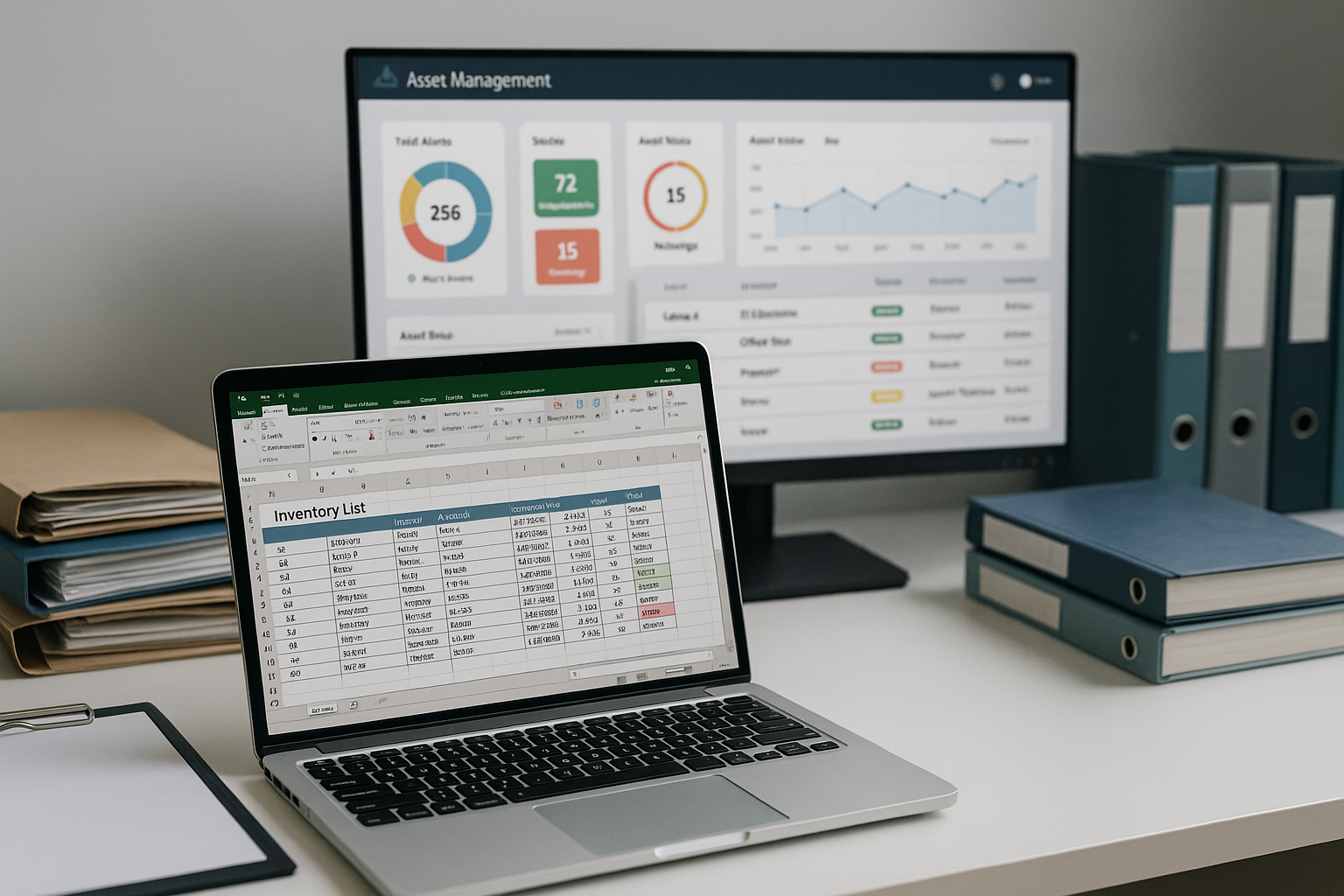 Uso de Excel como base de datos frente a software profesional para gestión de activos con Wobyk