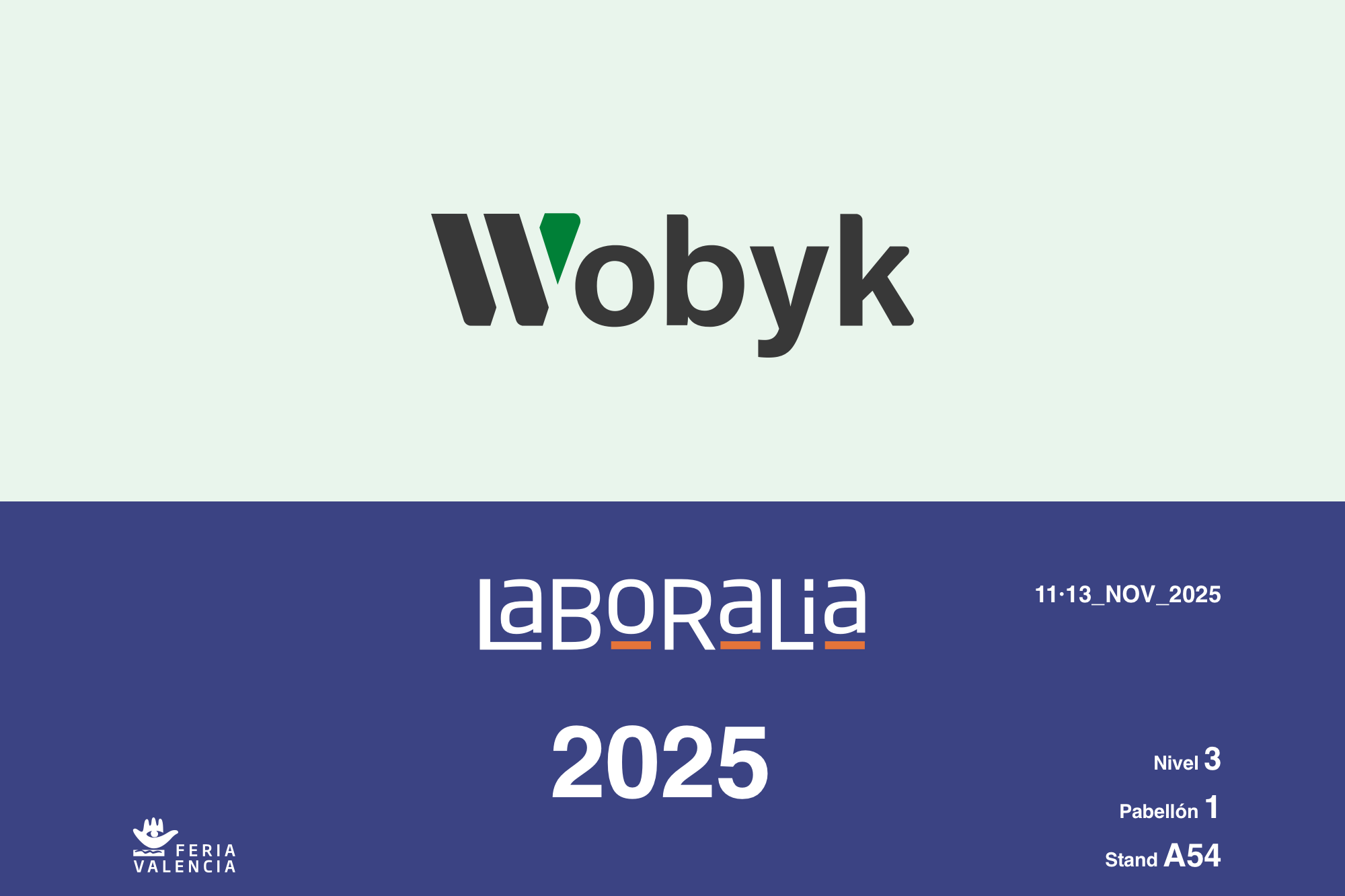 Wobyk expone en la feria de Prevención Laboralia 2025